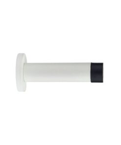 Zoo Hardware ZAS07-PCW Door Stop – Cylinder – 70mm Projection With Rose – Powder Coated Matt White