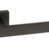 Forme Asti Lever Door Handle on Minimal Square Rose – Matt Black