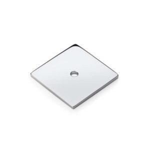 Alexander And Wilks Quantock Square Backplate AW893-38-PC Polished Chrome