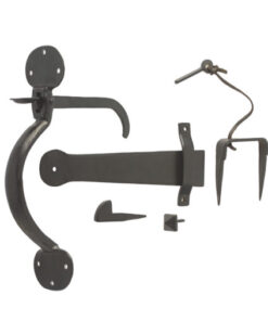 200x30x7mm Suffolk latch Black finish