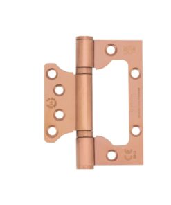 Zoo Hardware Flush / Interleaf Hinge Pair – CE/UKCA – Grade 11 – Brushed Bronze PVD ZHSSFH-243S-PVDBZ