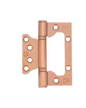 Zoo Hardware Flush / Interleaf Hinge Pair – CE/UKCA – Grade 11 – Brushed Bronze PVD ZHSSFH-243S-PVDBZ