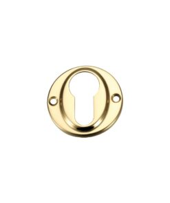 Euro Profile Escutcheon, Polished Brass
