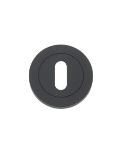 Standard Profile Round Escutcheon Oscuro Matt Black