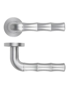 Vasco Lever On Round Rose Satin Chrome