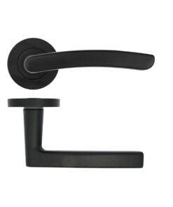 Santiago lever on rose Matt Black