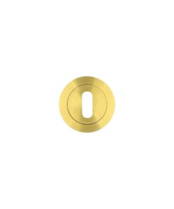 Standard Profile Round Escutcheon Satin Brass