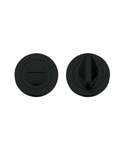Bathroom Turn & Release On Round Rose Oscuro Matt Black