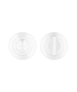 Bathroom Turn & Release On Round Rose Powder Coat White