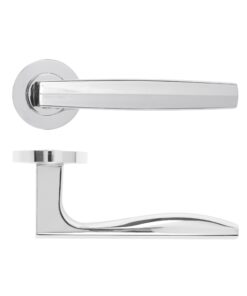 Appenine Lever On Round Rose Polished Chrome