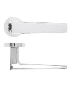 Veloce Lever On Round Rose Polished Chrome