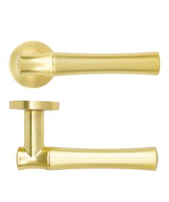 Aldo Lever On Round Rose Satin Brass