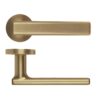 Frigo Lever On Round Rose Antique Brass