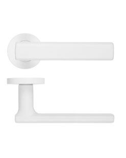 Frigo Lever On Round Rose Powder Coat White