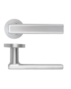 Frigo Lever On Round Rose Satin Chrome