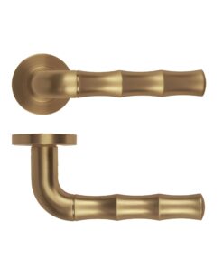 Vasco Lever On Round Rose Antique Brass