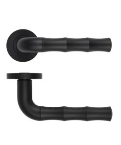 Vasco Lever On Round Rose Oscuro Matt Black