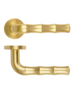 Vasco Lever On Round Rose Satin Brass