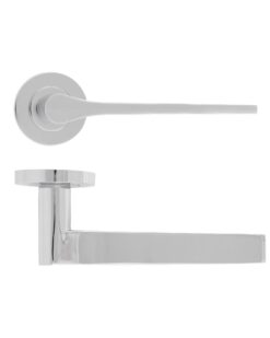 Gio Lever On Round Rose Polished Chrome