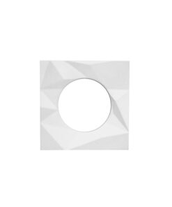 Spare Frattura Lever Square Rose Pack Powder Coat White