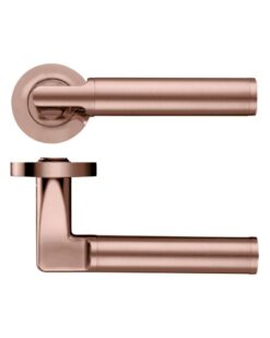 Milan lever on round rose Tuscan Rose Gold