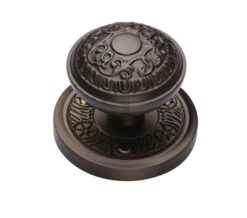 Heritage Brass Aydon Mortice Door Knobs, Matt Bronze  (sold in pairs)