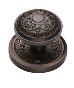 Heritage Brass Aydon Mortice Door Knobs, Matt Bronze  (sold in pairs)