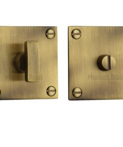 Heritage Brass Square 50mm x 50mm Turn & Release, Antique Brass