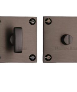Heritage Brass Square 50mm x 50mm Turn & Release, Matt Bronze