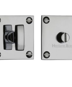 Heritage Brass Square 50mm x 50mm Turn & Release, Polished Chrome