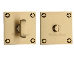 Heritage Brass Square 50mm x 50mm Turn & Release, Satin Brass