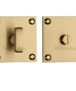Heritage Brass Square 50mm x 50mm Turn & Release, Satin Brass