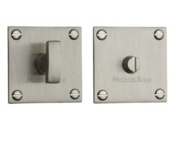 Heritage Brass Square 50mm x 50mm Turn & Release, Satin Nickel