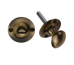 Heritage Brass Round 36mm Diameter Turn & Release, Antique Brass