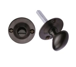 Heritage Brass Round 36mm Diameter Turn & Release, Matt Bronze