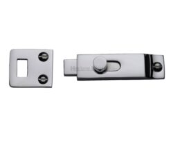 Heritage Brass Slide Bolt (66mm x 19mm), Polished Chrome