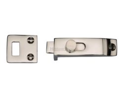 Heritage Brass Slide Bolt (66mm x 19mm), Polished Nickel