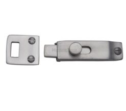 Heritage Brass Slide Bolt (66mm x 19mm), Satin Chrome