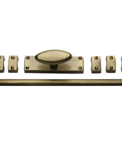 Heritage Brass Espagnolette Bolt (Provided With 1M & 1.5M Bar), Antique Brass
