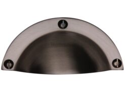 Heritage Brass Cabinet Drawer Pull Handle (86mm C/C), Matt Bronze