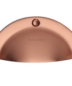 Heritage Brass Cabinet Drawer Pull Handle (86mm C/C), Satin Rose Gold