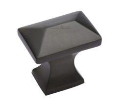 Heritage Brass Anvil Design Pyramid Cabinet Knob, Matt Bronze