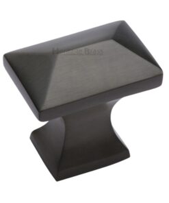 Heritage Brass Anvil Design Pyramid Cabinet Knob, Matt Bronze