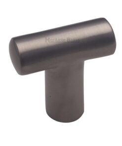 Heritage Brass T-Shaped Cabinet Knob, Satin Nickel