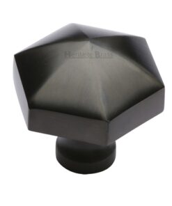 Heritage Brass Octagonal Cabinet Knob, Matt Bronze