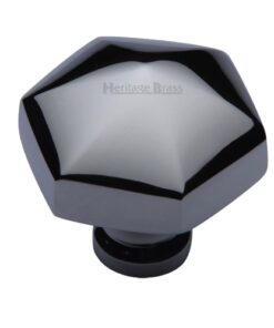 Heritage Brass Octagonal Cabinet Knob, Polished Chrome