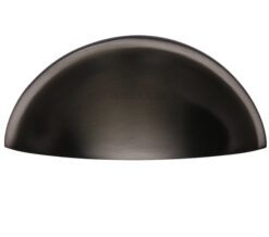Heritage Brass Cabinet Drawer Pull Handle (57mm C/C), Matt Bronze