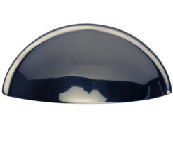 Heritage Brass Cabinet Drawer Pull Handle (57mm C/C), Polished Chrome