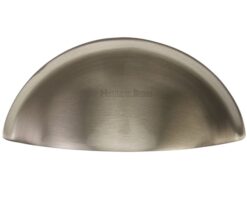 Heritage Brass Cabinet Drawer Pull Handle (57mm C/C), Satin Nickel