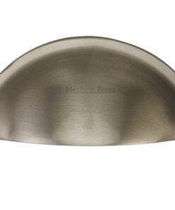 Heritage Brass Cabinet Drawer Pull Handle (57mm C/C), Satin Nickel